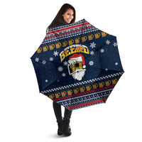 Santa Beerd Christmas Umbrella Xmas Holiday Patterns - Wonder Print Shop