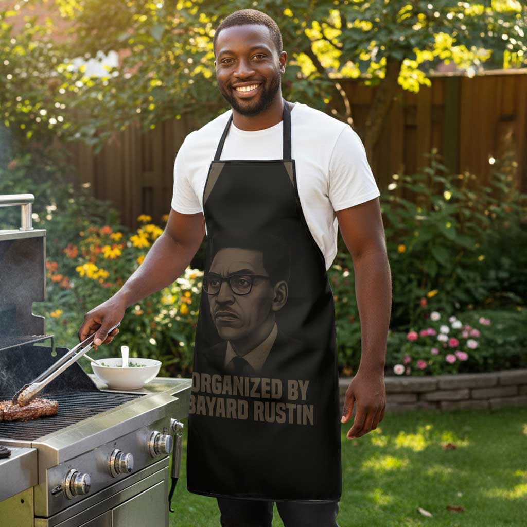 Bayard Rustin Apron with March on Washington Design Civil Rights Organizer Tribute - Wonder Print Shop