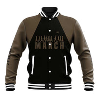 Bayard Rustin Baseball Jacket with March on Washington Design Civil Rights Organizer Tribute - Wonder Print Shop