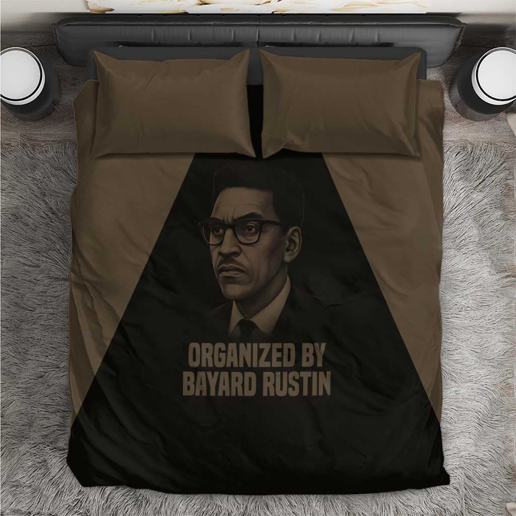 Bayard Rustin Bedding Set with March on Washington Design Civil Rights Organizer Tribute - Wonder Print Shop