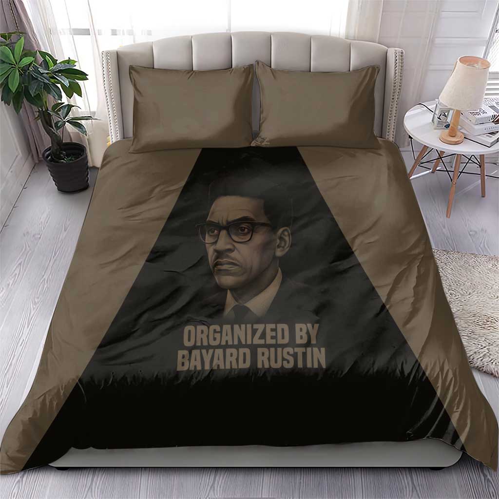 Bayard Rustin Bedding Set with March on Washington Design Civil Rights Organizer Tribute - Wonder Print Shop