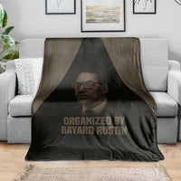 Bayard Rustin Blanket with March on Washington Design Civil Rights Organizer Tribute - Wonder Print Shop