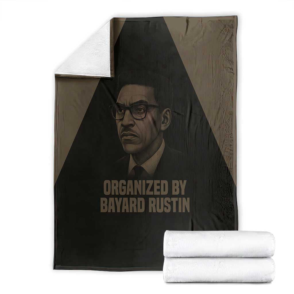 Bayard Rustin Blanket with March on Washington Design Civil Rights Organizer Tribute - Wonder Print Shop