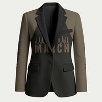 Bayard Rustin Blazer with March on Washington Design Civil Rights Organizer Tribute - Wonder Print Shop