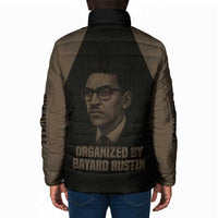 Bayard Rustin Padded Jacket with March on Washington Design Civil Rights Organizer Tribute - Wonder Print Shop
