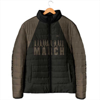 Bayard Rustin Padded Jacket with March on Washington Design Civil Rights Organizer Tribute - Wonder Print Shop