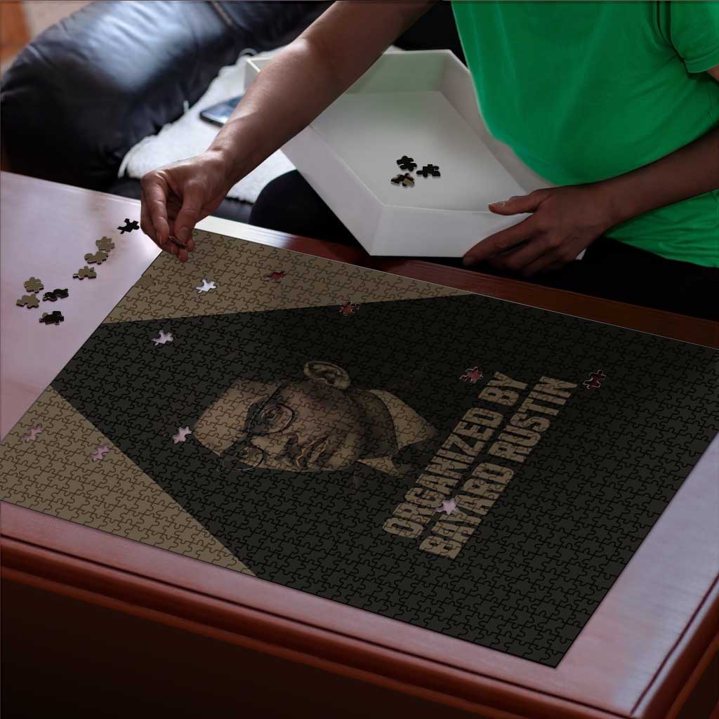 Bayard Rustin Puzzle with March on Washington Design Civil Rights Organizer Tribute - Wonder Print Shop
