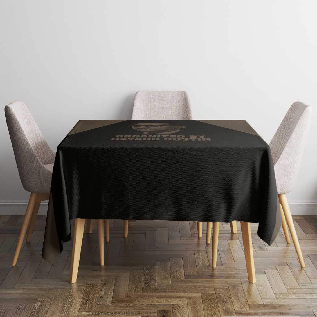 Bayard Rustin Tablecloth with March on Washington Design Civil Rights Organizer Tribute - Wonder Print Shop