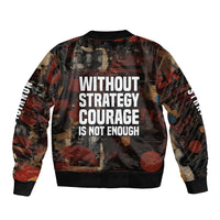 Bayard Rustin Bomber Jacket with Quiet Architect Design Strategy and Courage Civil Rights Tribute - Wonder Print Shop