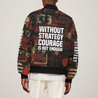 Bayard Rustin Bomber Jacket with Quiet Architect Design Strategy and Courage Civil Rights Tribute - Wonder Print Shop