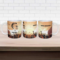 Bayard Rustin Ceramic Mug with Radical Nonviolence Design Protest Crowd and Courage Civil Rights Tribute - Wonder Print Shop