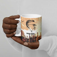Bayard Rustin Ceramic Mug with Radical Nonviolence Design Protest Crowd and Courage Civil Rights Tribute - Wonder Print Shop