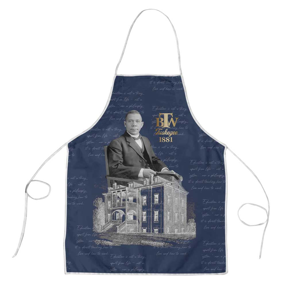 Booker T. Washington Apron Tuskegee Institute Design Educational Legacy 1881 Historic Tribute - Wonder Print Shop