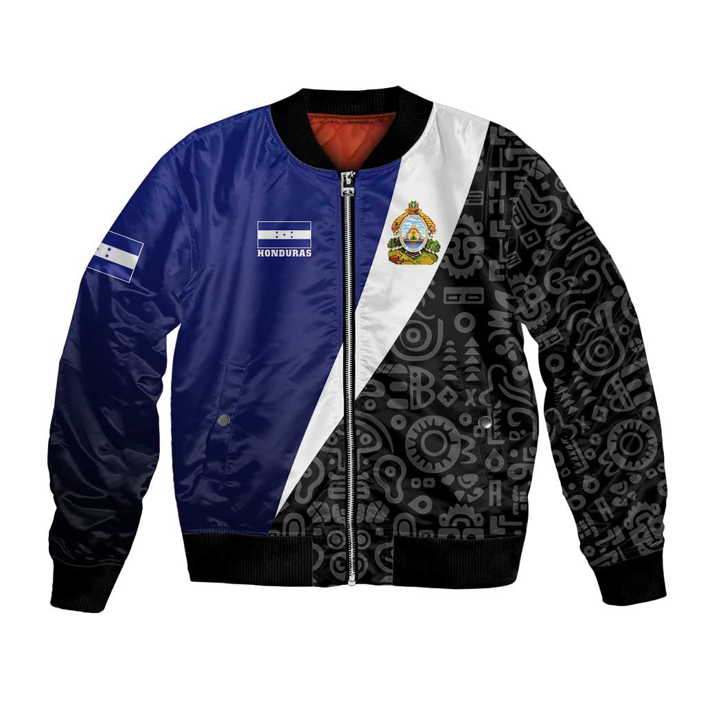 Honduras Coat of Arms Bomber Jacket Traditional Patterns & National Symbol