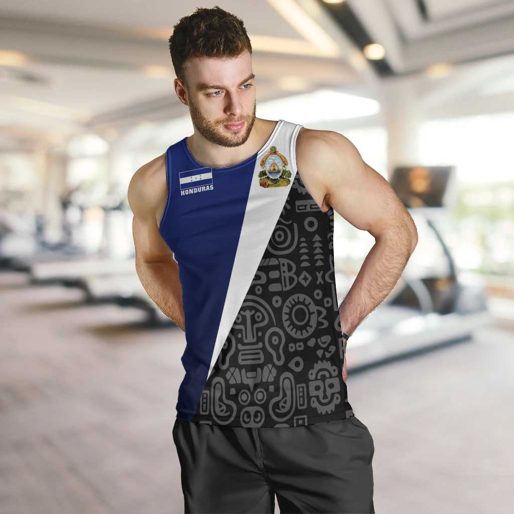 Honduras Coat of Arms Men Tank Top Traditional Patterns & National Symbol