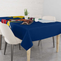 Namibia National Emblem Tablecloth Flag Colors & Symbolic Animals Design