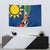 Namibia National Emblem Tapestry Flag Colors & Symbolic Animals Design