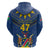 Namibia National Emblem Zip Hoodie Sporty Style with Traditional Patterns