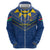 Namibia National Emblem Zip Hoodie Sporty Style with Traditional Patterns