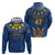 Namibia National Emblem Zip Hoodie Sporty Style with Traditional Patterns