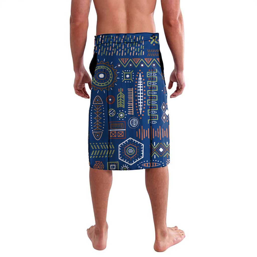 Namibia Flag Lavalava Detailed Design with Traditional Patterns