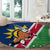 Namibia Flag Round Carpet Detailed Design with Traditional Patterns