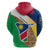 Namibia Map Zip Hoodie National Emblem & Cultural Motif Design