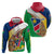 Namibia Map Zip Hoodie National Emblem & Cultural Motif Design