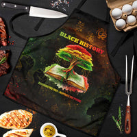 Black History Tree of Knowledge Apron Pan-African Afrocentric Drip Art Illustration