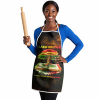 Black History Tree of Knowledge Apron Pan-African Afrocentric Drip Art Illustration