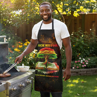 Black History Tree of Knowledge Apron Pan-African Afrocentric Drip Art Illustration