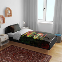 Black History Tree of Knowledge Bedding Set Pan-African Afrocentric Drip Art Illustration