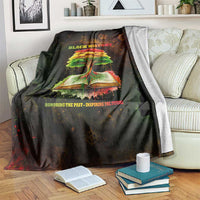 Black History Tree of Knowledge Blanket Pan-African Afrocentric Drip Art Illustration