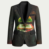 Black History Tree of Knowledge Blazer Pan-African Afrocentric Drip Art Illustration