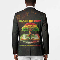 Black History Tree of Knowledge Blazer Pan-African Afrocentric Drip Art Illustration
