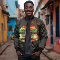 Black History Tree of Knowledge Bomber Jacket Pan-African Afrocentric Drip Art Illustration