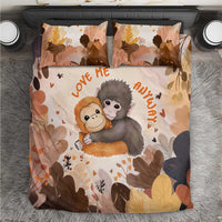 Punch The Monkey Bedding Set Love Me Anyway Baby Monkeys Cute Plush Hugging