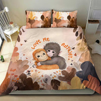 Punch The Monkey Bedding Set Love Me Anyway Baby Monkeys Cute Plush Hugging