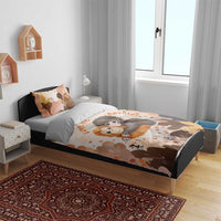 Punch The Monkey Bedding Set Love Me Anyway Baby Monkeys Cute Plush Hugging