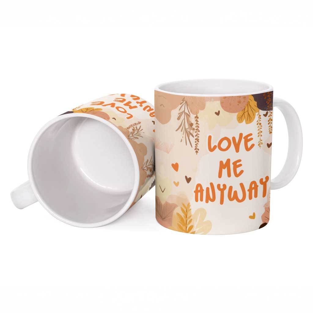 Punch The Monkey Ceramic Mug Love Me Anyway Baby Monkeys Cute Plush Hugging