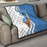 Somalia Quilt with Camel Desert Map Palm Tree Heritage Spirit