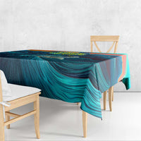 Cape Verde Tablecloth with Loggerhead Sea Turtle Ocean Sunset Spirit