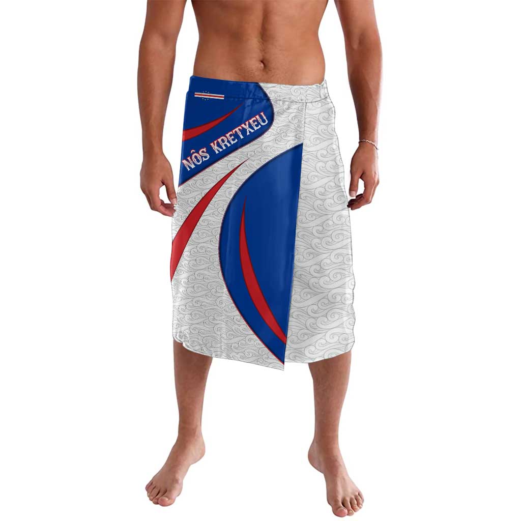 Cape Verde Lavalava with Blue Red Flag Nós Kretxeu Spirit