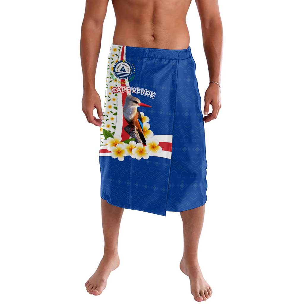 Cape Verde Lavalava with Kingfisher Bird Floral Flag Spirit