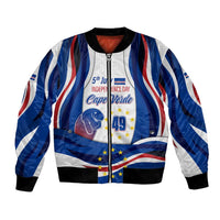 Cape Verde Bomber Jacket with Independence Day 5th July Flag Celebration Spirit