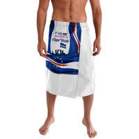 White lavalava sarong with Cape Verde flag Independence Day 5th July print