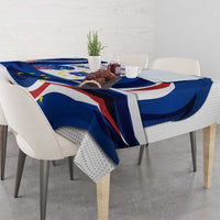 Cape Verde Tablecloth with Independence Day 5th July Flag Celebration Spirit