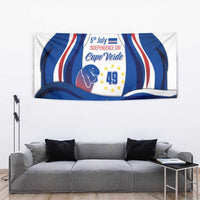 Cape Verde Tapestry with Independence Day 5th July Flag Celebration Spirit