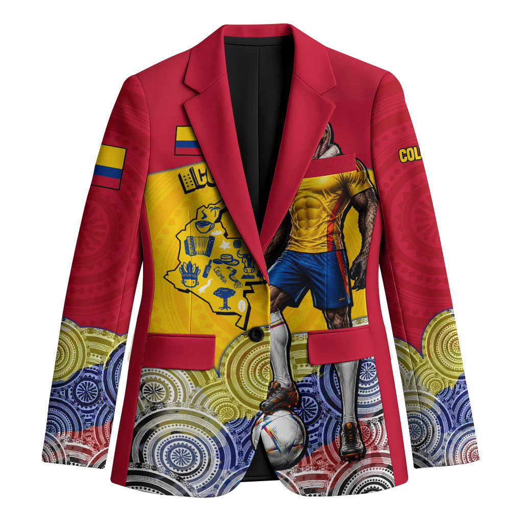 Personalized Colombia Football Blazer Vulture Mascot Sombrero Vueltiao Map