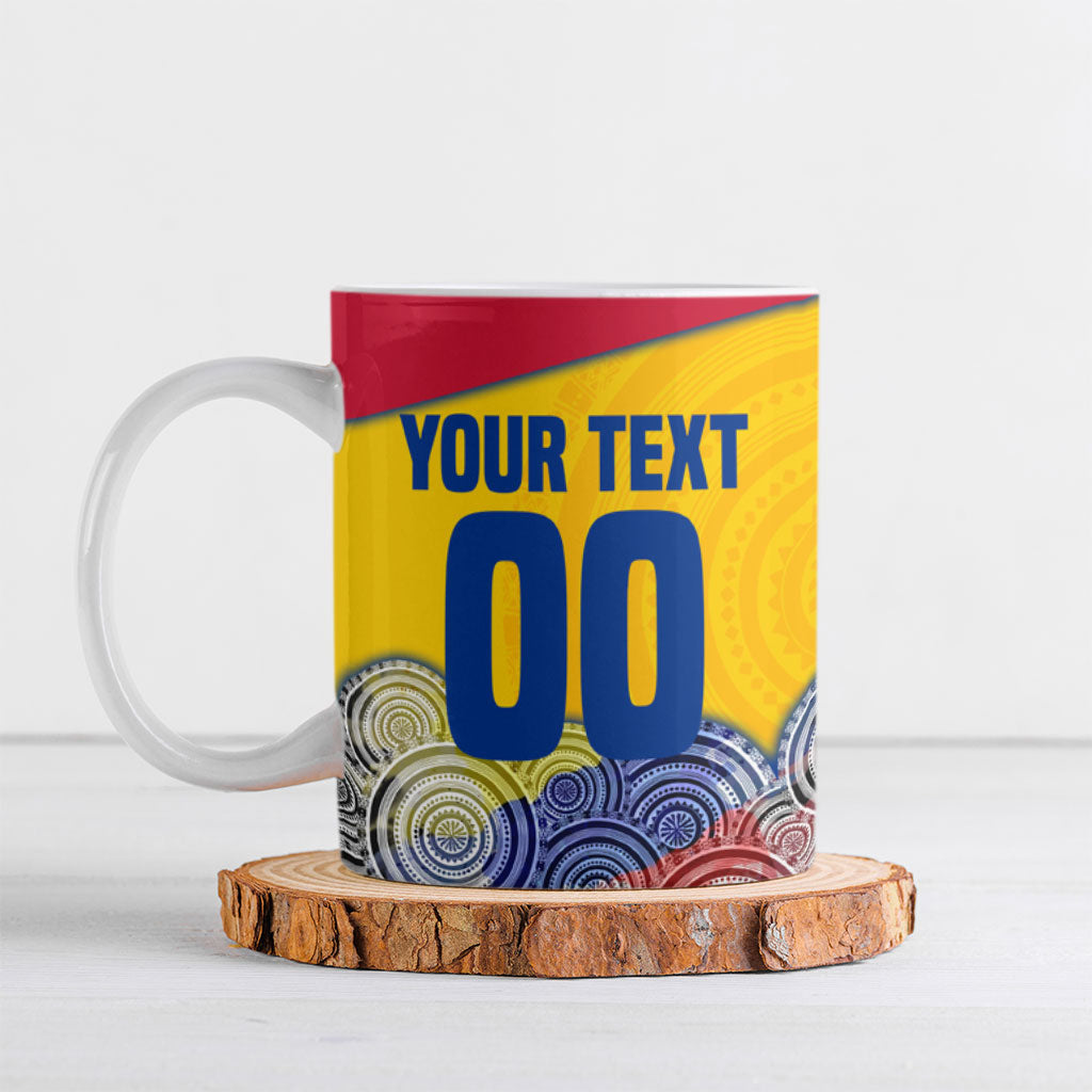 Personalized Colombia Football Ceramic Mug Vulture Mascot Sombrero Vueltiao Map